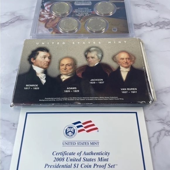 2008 U.S. Mint Presidential $1 Coin Proof Set - Picture 1 of 5